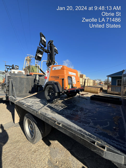 2023 Generac MLT2 Diesel, Flex Switch 120V Input, Powerzone Controller, (4) 320W LED Lights, 4kW Generator, 39.9 Gal Fuel Tank, 2" Ball, T3