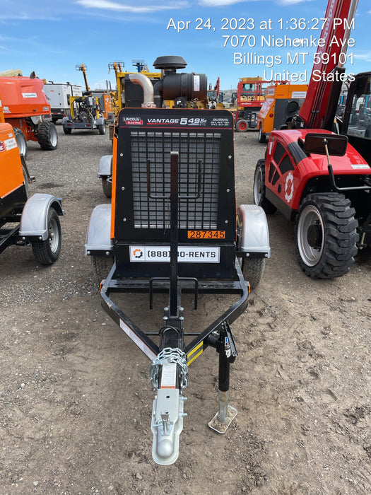 2022 Lincoln Electric Vantage 549X Crosslink Technology, Trailer Mounted, ES Decals, T3