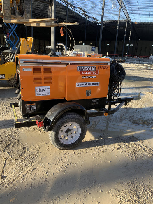 2021 Lincoln Electric Vantage 322 Vantage 322 Ready Pak 3 w/ Decals, ORANGE (includes trailer, cable rack, fender light kit) NO Telematics