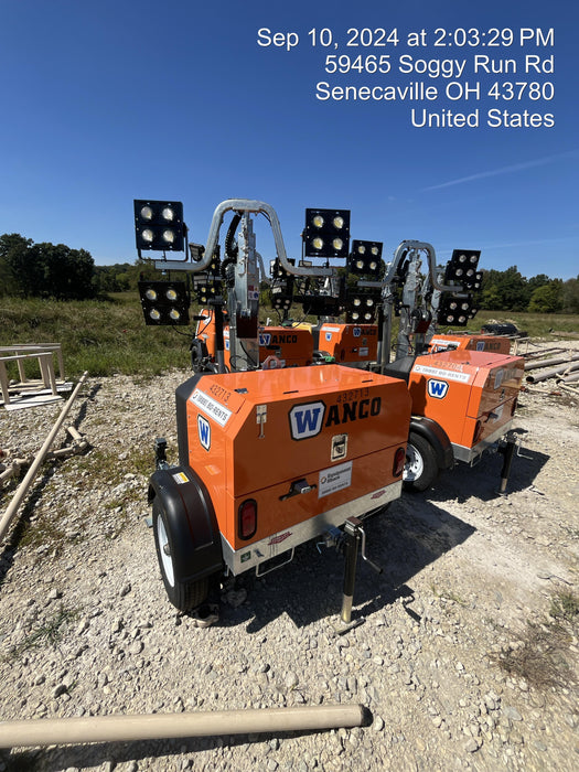 2024 Wanco WLTT-4MM4K Diesel, Deep Sea Controller, Shore Power Plug, Auto Start, (4) 350W LED Floodlights, 4kW Generator, 60 Gal Fuel Tank, 2" Ball, T3