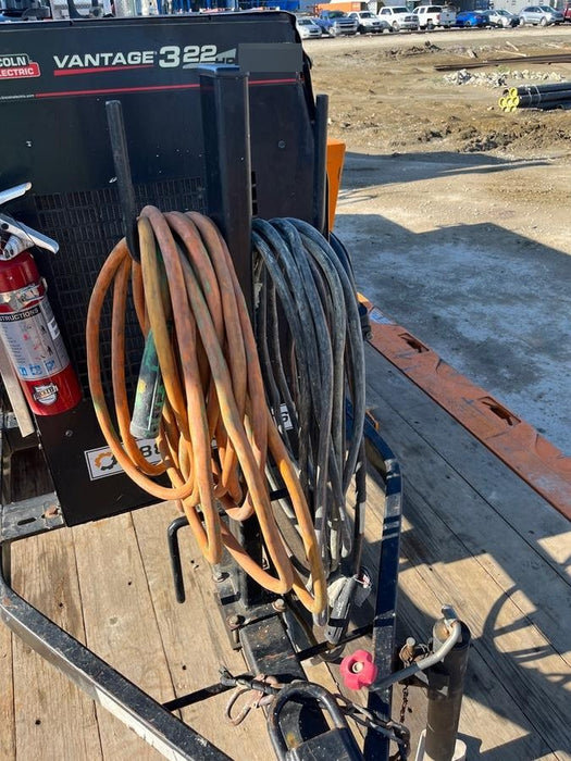 2019 Lincoln Electric Vantage 322 Welder Ready-Pak 3, Two wheel trailer, Fender and Light kit, Cable Rack