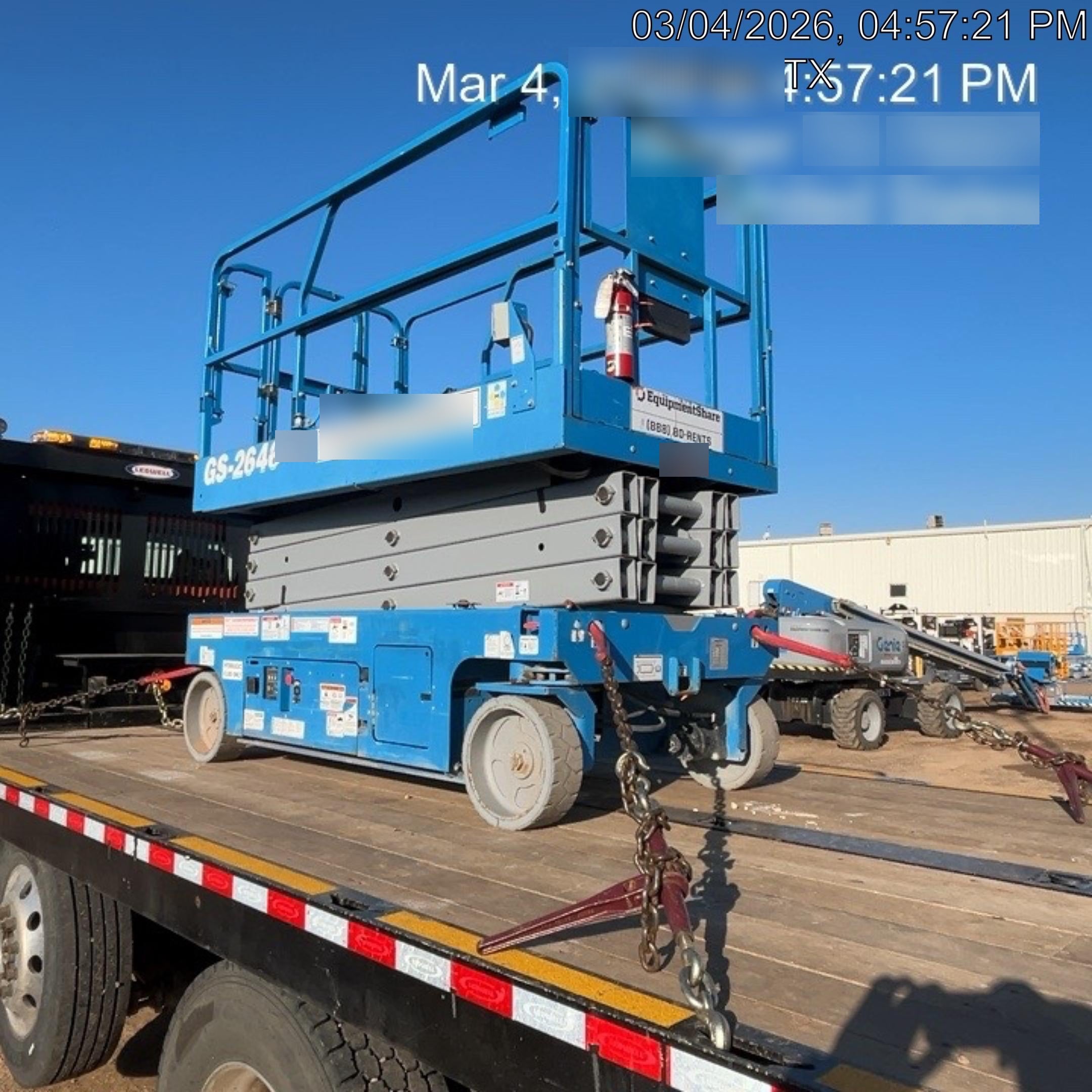 2019 Genie GS-2646 folding rails with full height swing gate