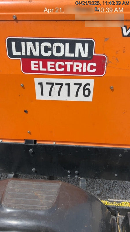 2021 Lincoln Electric Vantage 322 Vantage 322 Ready Pak 3 w/ Decals, ORANGE (includes trailer, cable rack, fender light kit) NO Telematics