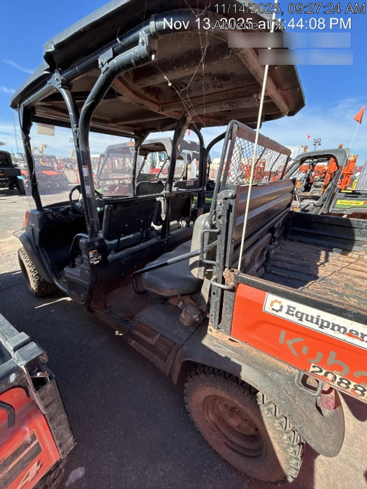 2022 Kubota RTV-X1140W-H Plastic Canopy, Windshield Acrylic Clear, LED Strobe Light, Wire Harness Kit, Back up Alarm
