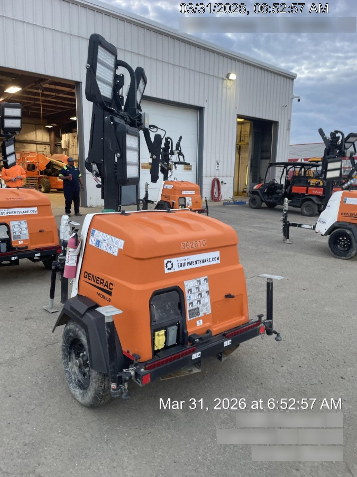 2023 Generac MLT2 Diesel, Flex Switch 120V Input, Powerzone Controller, (4) 320W LED Lights, 4kW Generator, 39.9 Gal Fuel Tank, 2" Ball, T3