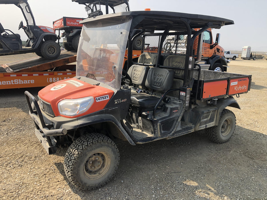 2022 Kubota RTV-X1140W-H Plastic Canopy, Windshield Acrylic Clear, LED Strobe Light, Wire Harness Kit, Back up Alarm