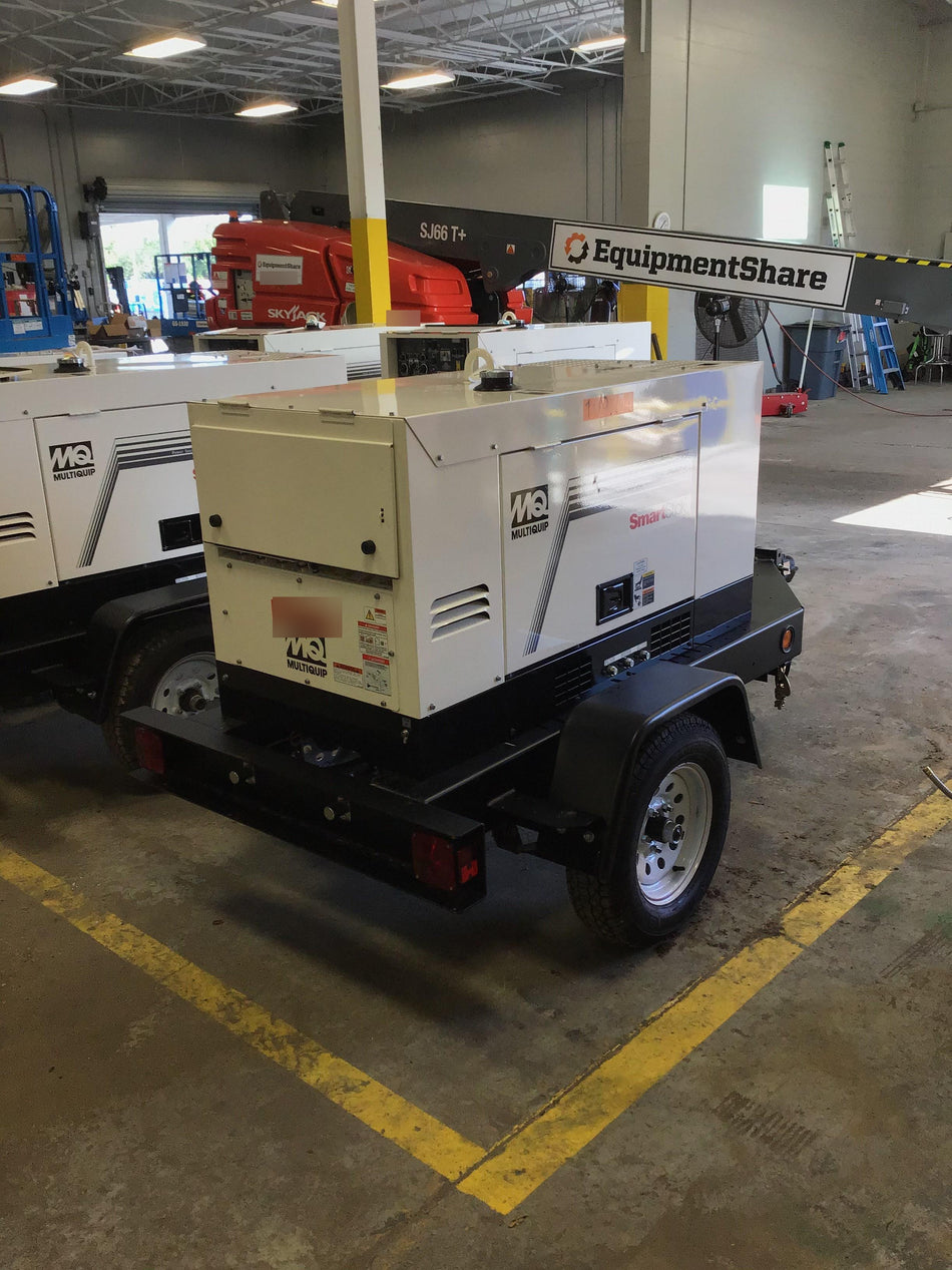 2020 Multiquip DLW400ESA4 400 amp Welder, 14kW, 120/240V, T4F Kubota, Trailer