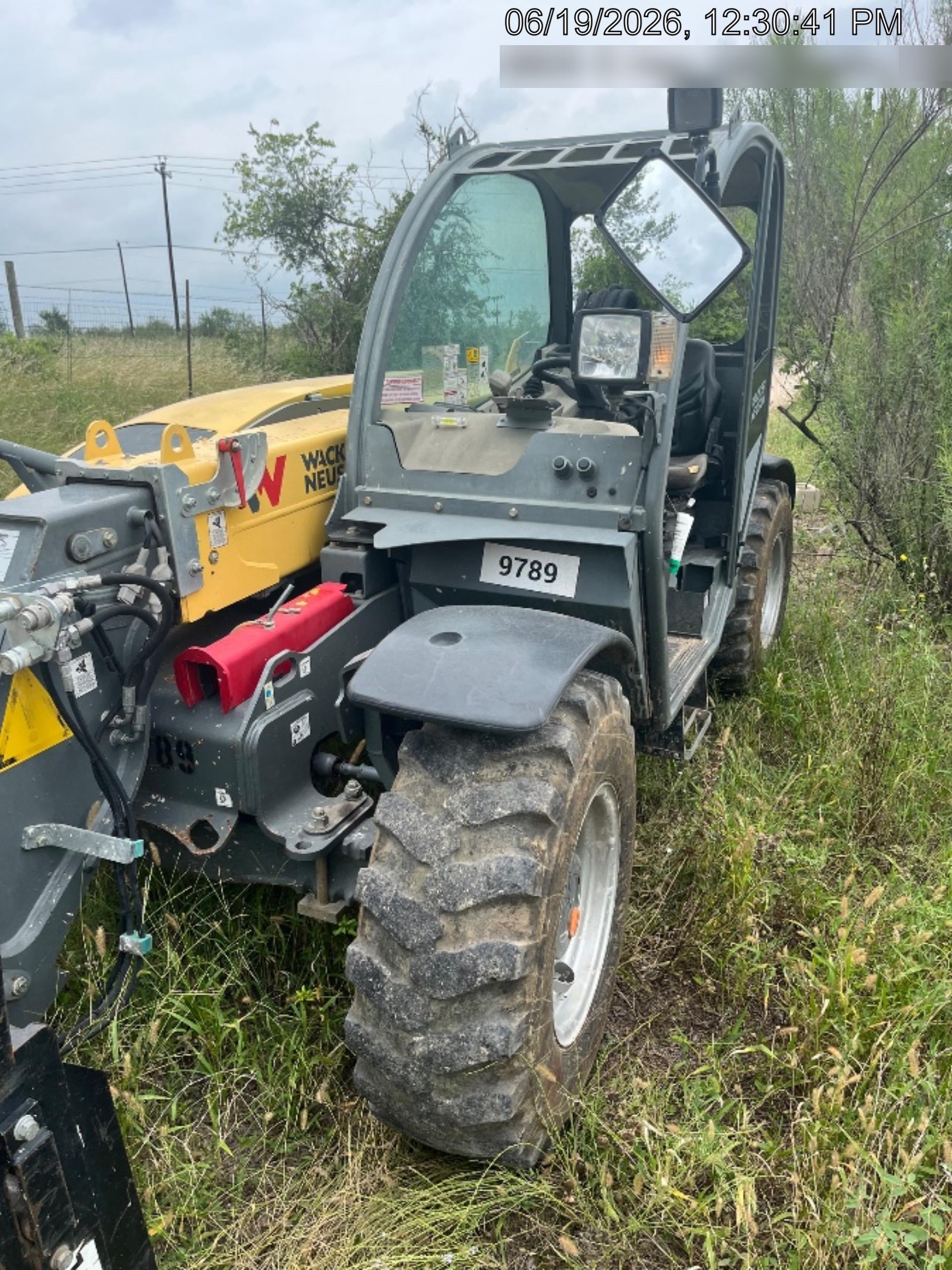 2018 Wacker Neuson TH627 Wacker Neuson TH627 Telehandler w/Canopy, Solid Tires, 48" Carriage and Forks