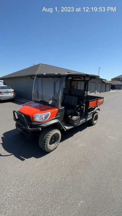 2022 Kubota RTV-X1140W-H Plastic Canopy, Windshield Acrylic Clear, LED Strobe Light, Wire Harness Kit, Back up Alarm