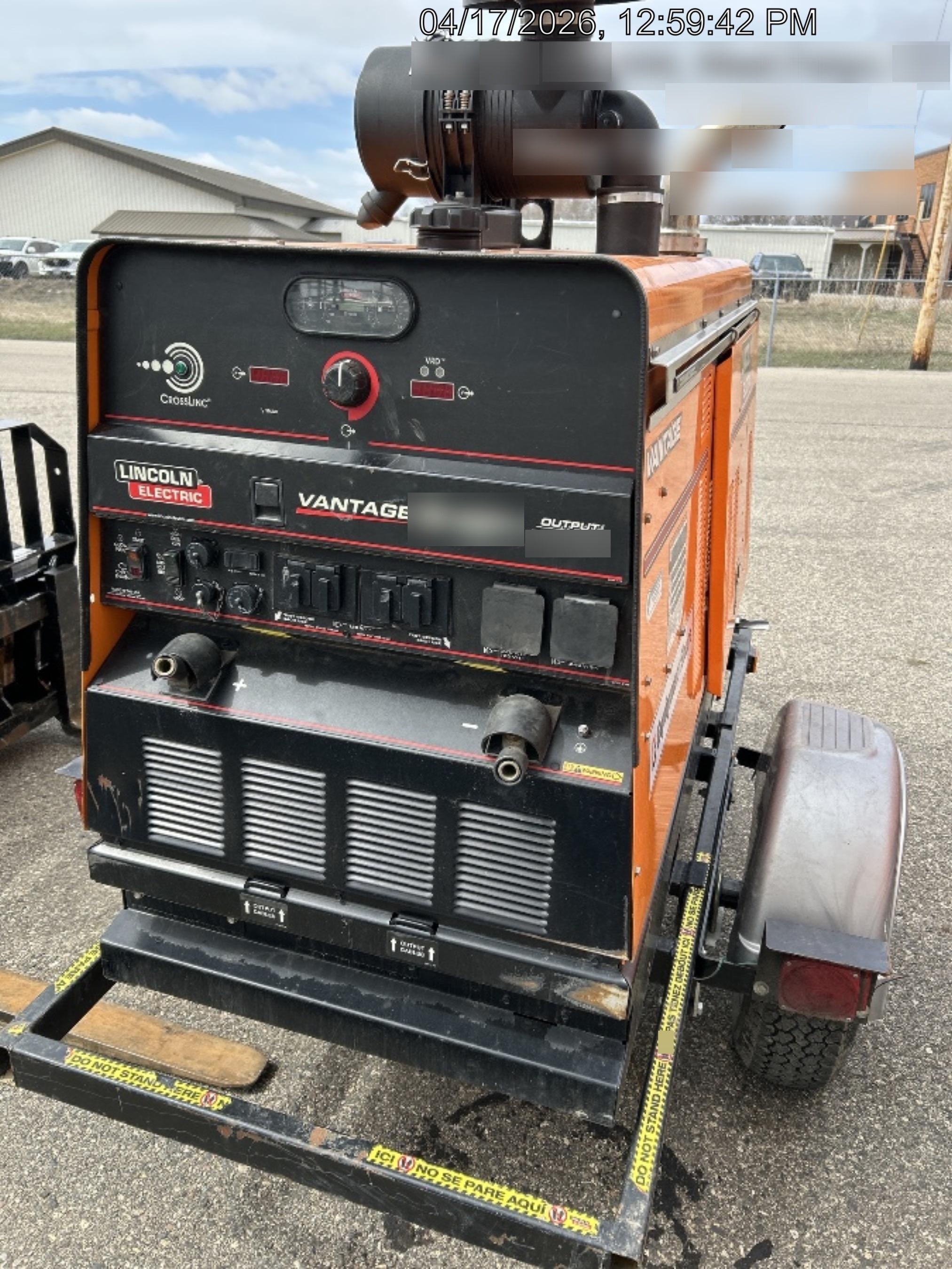 2023 Lincoln Electric Vantage 549X Crosslink Technology, Trailer Mounted, ES Decals, T3