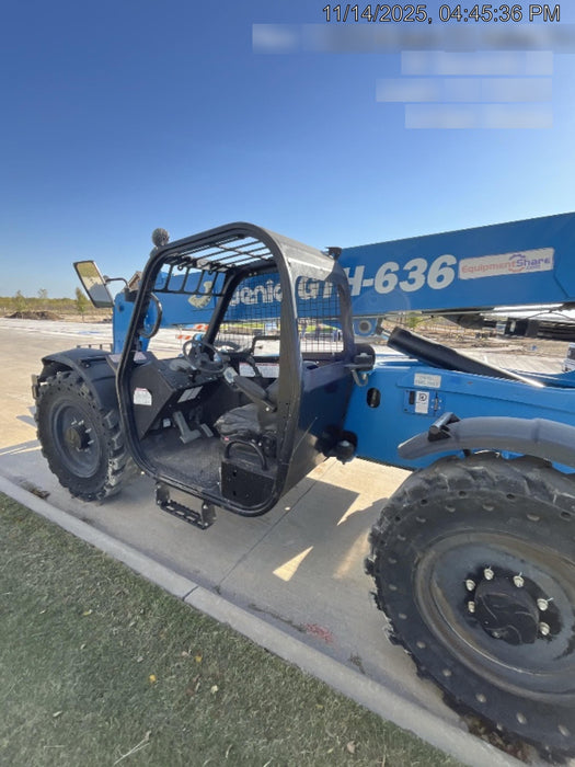 2017 Genie GTH-636 Genie GTH636 Telehandler, 48" Carriage, Solid Tires
