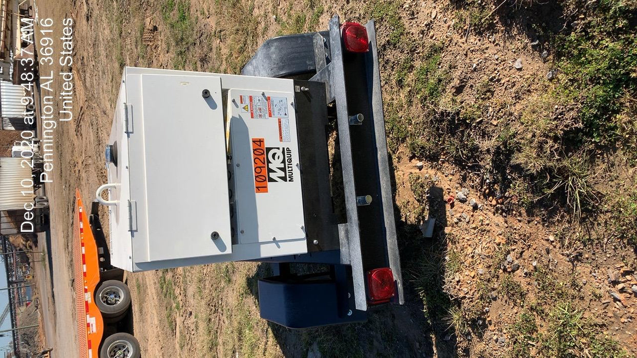 2020 Multiquip DLW400ESA4 400 amp Welder, 14kW, 120/240V, T4F Kubota, Trailer