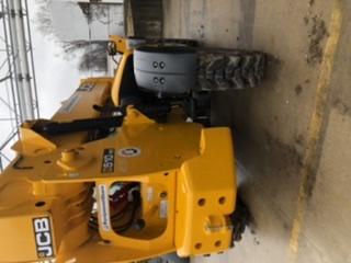 2019 JCB 510-56 Enclosed Cab, 74 HP, Solid Tires, Worklights, Beacon, Aux Hydraulics, Lifting Eye w/66" Carriage/60" Forks