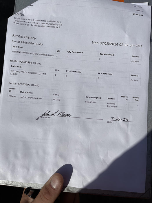 2021 MATHEY DEARMAN 8SA