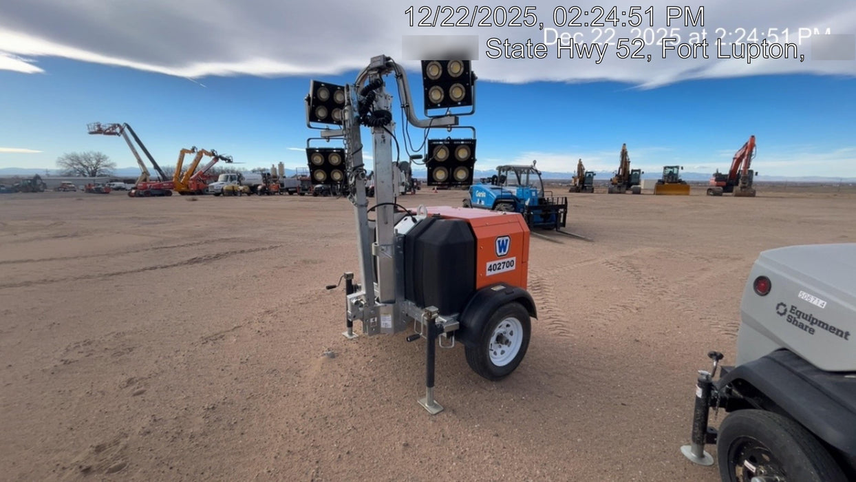 2024 Wanco WLTT-4MM4K Diesel, Deep Sea Controller, Shore Power Plug, Auto Start, (4) 350W LED Floodlights, 4kW Generator, 60 Gal Fuel Tank, 2" Ball, T3