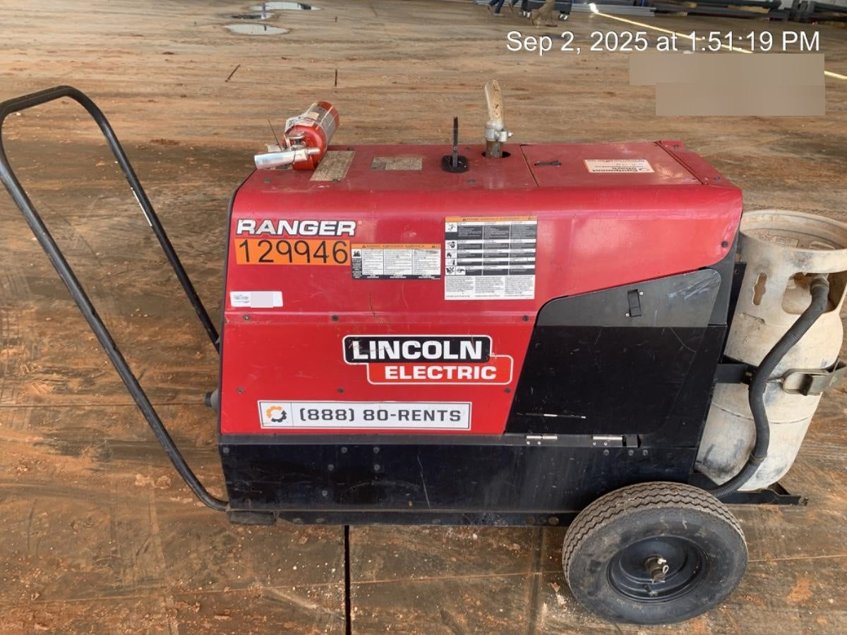 2021 Lincoln Electric Ranger 305 LPG K3430-1, Ranger 305 LPG, Undercarriage, Tank Holder & Strap, 10kw AC Gen, 25hp Kohler LPG Eng