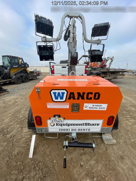 2024 Wanco WLTT-4MM4K Diesel, Deep Sea Controller, Shore Power Plug, Auto Start, (4) 350W LED Floodlights, 4kW Generator, 60 Gal Fuel Tank, 2" Ball, T3