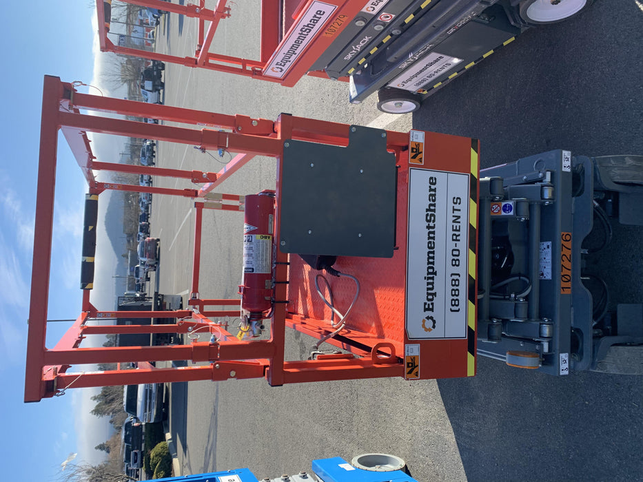 2020 Skyjack SJIII-3219 Solid NM Tires, Half height spring hinged entry gate, Dual Beacons, 800W Inverter