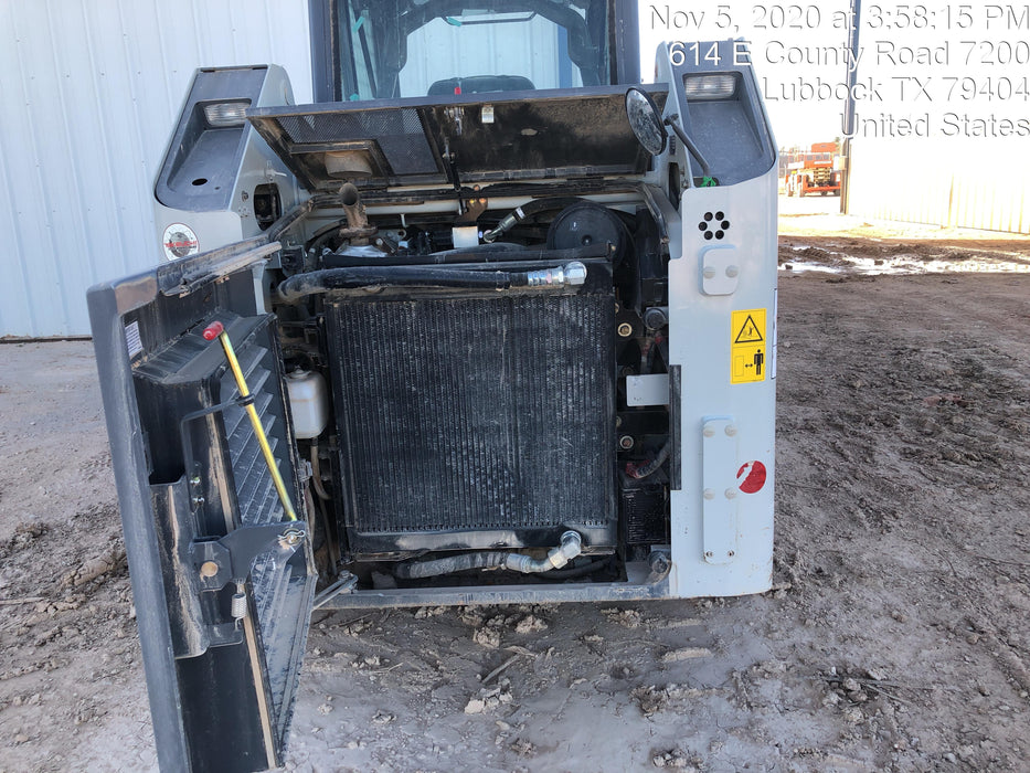 2019 Takeuchi TL8 Cab, Heat/AC, Defroster, 15" Wide Rubber Tracks, Back-up Alarm, Front & Rear Working Lights, Auxiliary Hydraulics, Two-Speed Travel, Electronic Monitoring System, Hydraulic Universal Quick Hitch 76" HD Dirt Bucket with 8 Teeth, 20.3 cubic feet Capacity