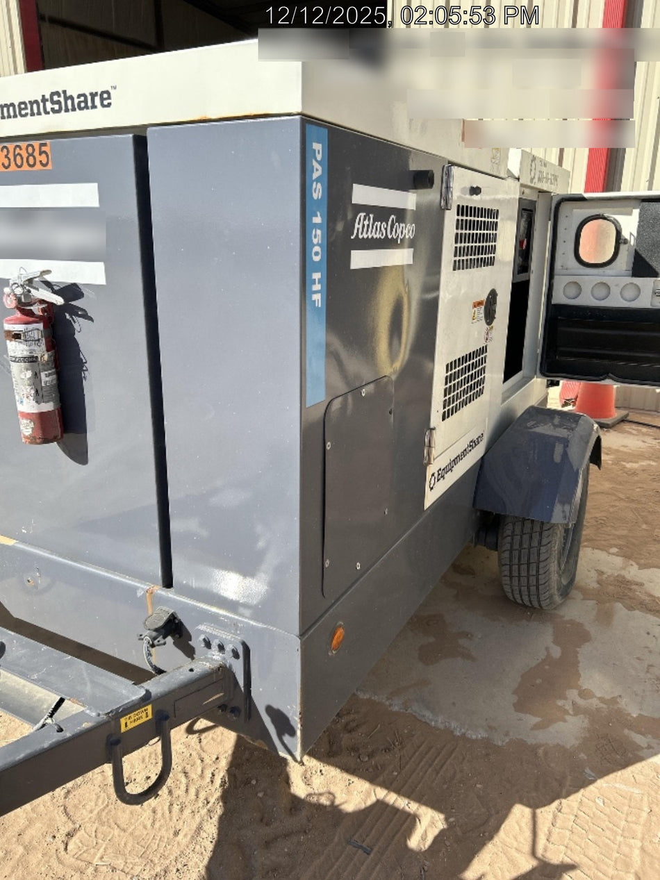 2020 ATLAS COPCO PAS 150 HF CS Enclosed