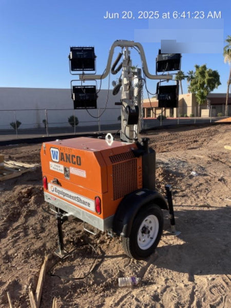 2024 Wanco WLTT-4MM4K Diesel, Deep Sea Controller, Shore Power Plug, Auto Start, (4) 350W LED Floodlights, 4kW Generator, 60 Gal Fuel Tank, 2" Ball, T3