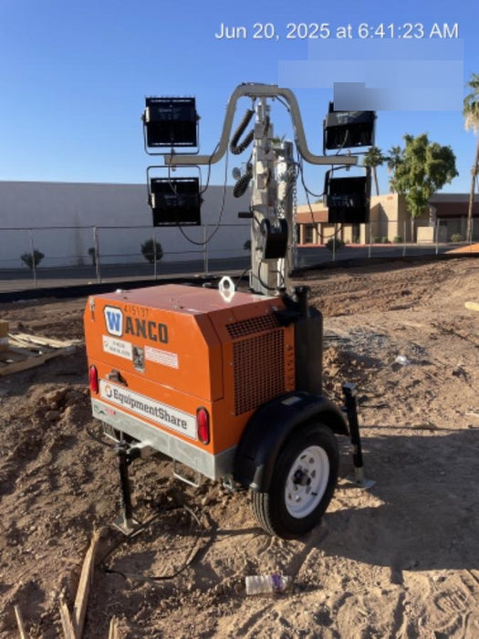 2024 Wanco WLTT-4MM4K Diesel, Deep Sea Controller, Shore Power Plug, Auto Start, (4) 350W LED Floodlights, 4kW Generator, 60 Gal Fuel Tank, 2" Ball, T3