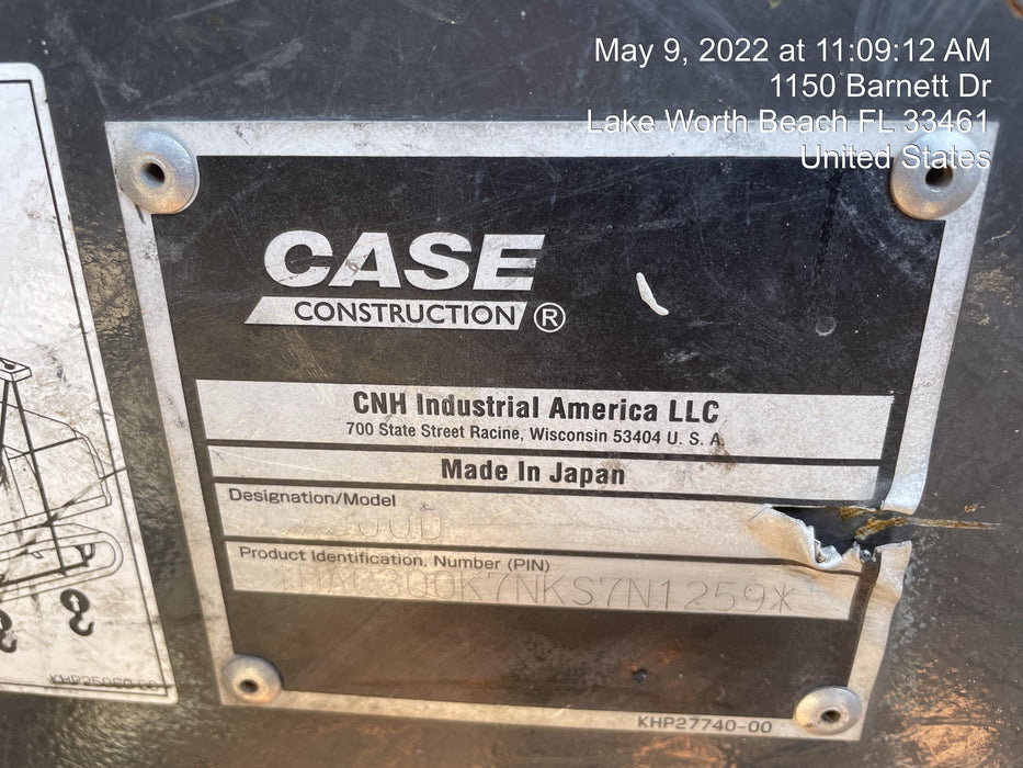 2019 CASE CX300D