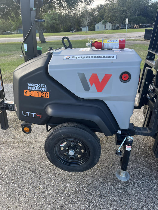 2024 Wacker Neuson LTT4 Diesel, Kohler KDW702, Deep Sea Controller, Auto Start, LED 320W, Bypass Outlet, T3