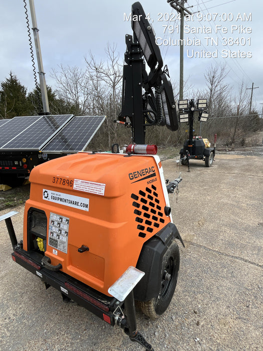 2023 Generac MLT2 Diesel, Flex Switch 120V Input, Powerzone Controller, 
(4) 320W LED Lights, 4kW Generator, 39.9 Gal Fuel Tank, 2" Ball, T3