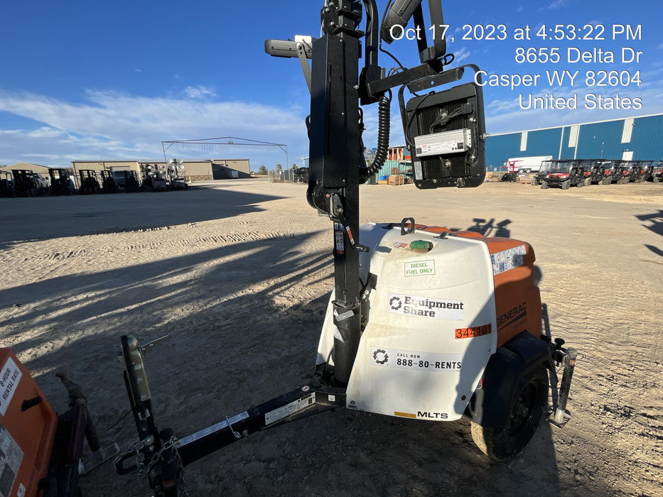 2023 Generac MLT2 Diesel, Flex Switch 120V Input, Powerzone Controller, (4) 320W LED Lights, 4kW Generator, 39.9 Gal Fuel Tank, 2" Ball, T3