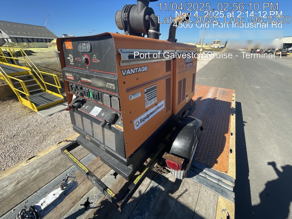 2021 Lincoln Electric Vantage 549X Ready Pak 3, ORANGE (includes trailer, cable rack, fender light kit)