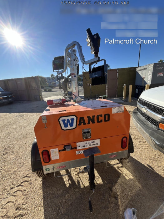 2024 Wanco WLTT-4MM4K Diesel, Deep Sea Controller, Shore Power Plug, Auto Start, (4) 350W LED Floodlights, 4kW Generator, 60 Gal Fuel Tank, 2" Ball, T3