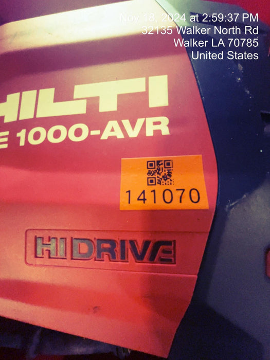2021 HILTI TE 1000-AVR