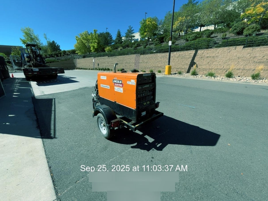 2023 Lincoln Electric LE400 Kubota V1505, Trlr, Cable Rack, Light Kit, ES Decals, T3