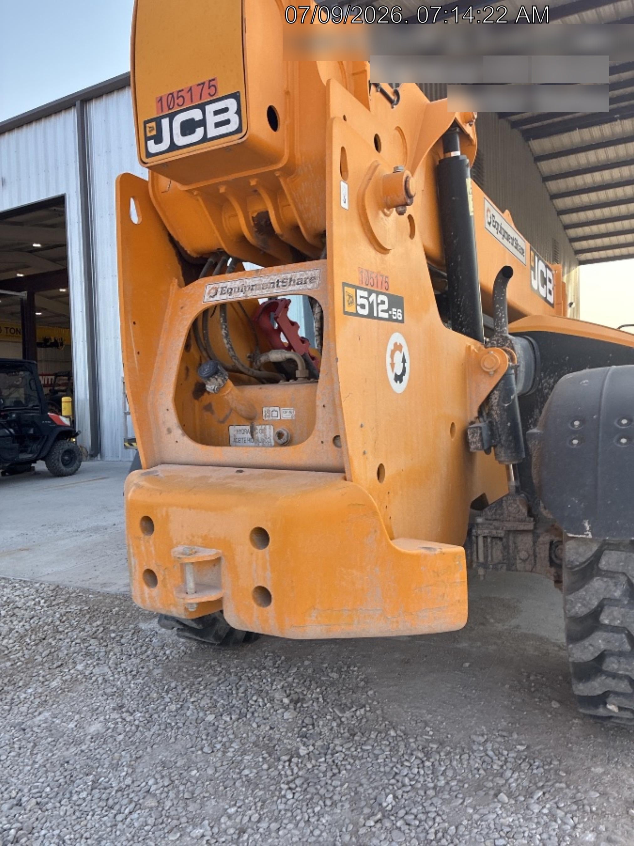2020 JCB 512-56 Canopy, 74Hp, Solid Tires, Work Lights, Beacon, Aux Hydraulics, Back up Alarm, Lifting Eye, ES Decals