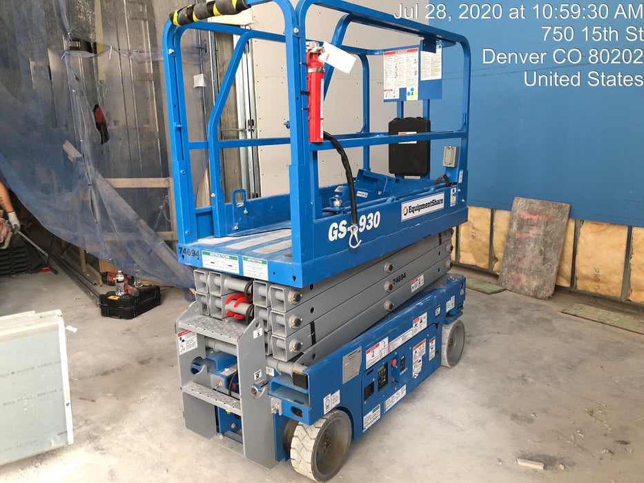 2020 Genie GS-1930 Fixed rails with chain entry gate - Pre A92.20