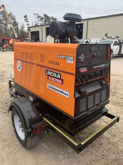 2021 Lincoln Electric Vantage 549X Ready Pak 3, ORANGE (includes trailer, cable rack, fender light kit)