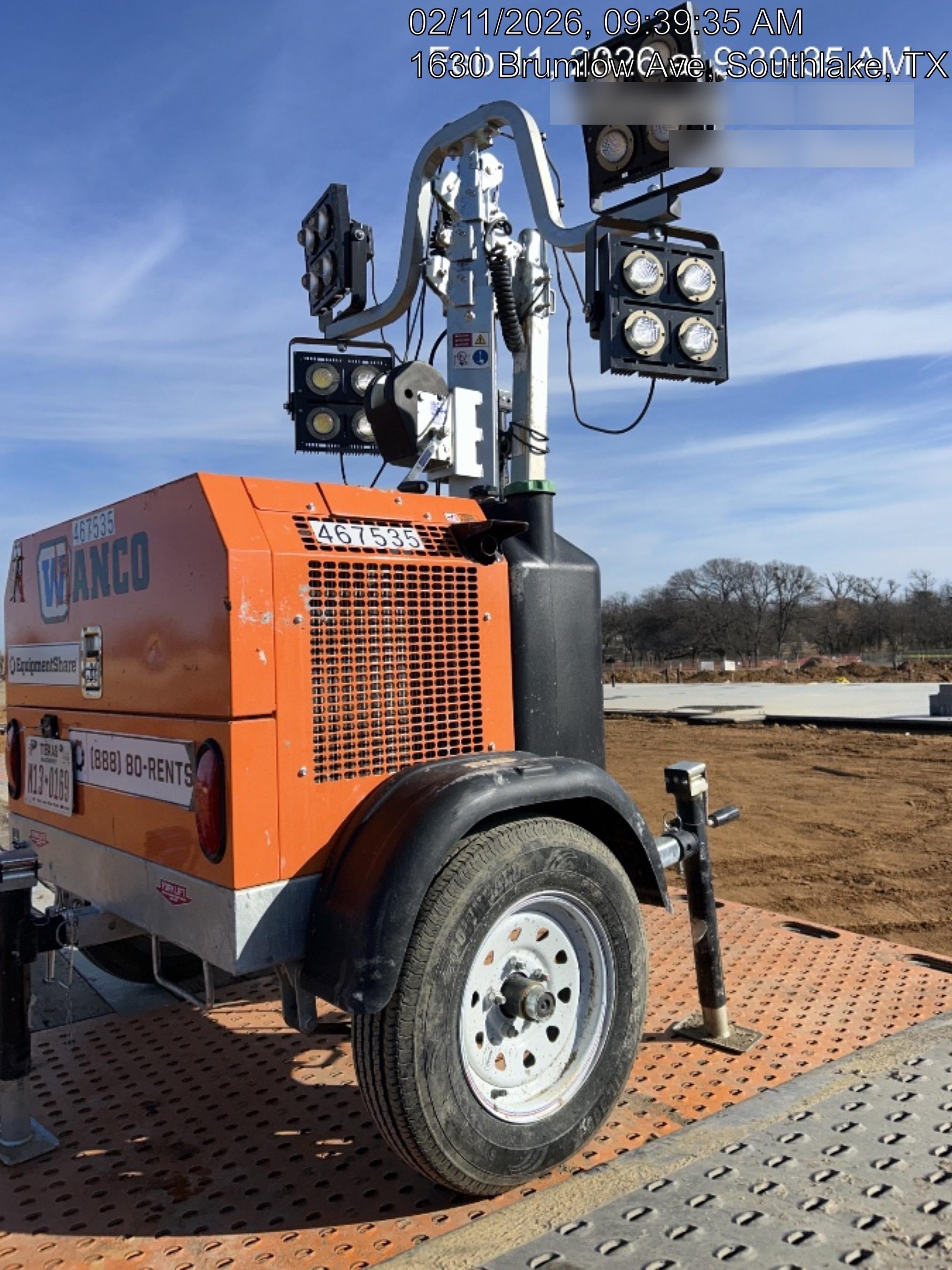 2024 Wanco WLTT-4MM4K Diesel, Deep Sea Controller, Shore Power Plug, Auto Start, (4) 350W LED Floodlights, 4kW Generator, 60 Gal Fuel Tank, 2" Ball, T3