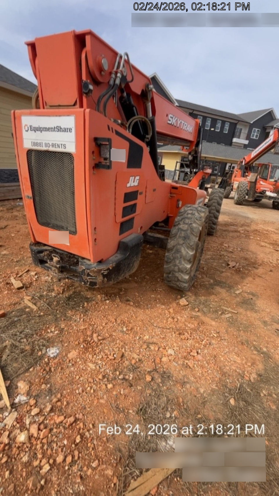 2018 Skytrak 10054 Skytrak 10054 10K Telehandler w/Open ROPS Solid Tires, LED Work Lights, Rotating Beacon, 60" Carriage/60" Forks