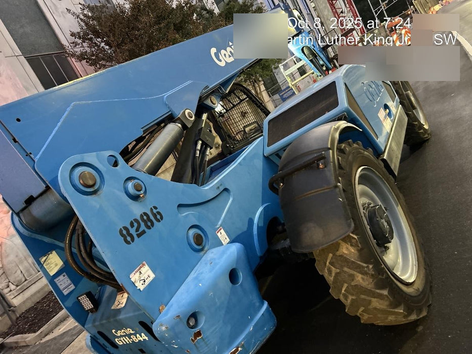 2018 Genie GTH-844 Genie GTH-844D w/Open ROPS, FF Tires, Work Light/Beacon, 60" Carriage and Forks