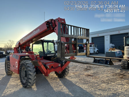 2020 Manitou MTA12055SER3 Cab/Heat/Air, Solid Tires, Amber Strobe, Lift Hook w/66" Carriage, 60" Forks