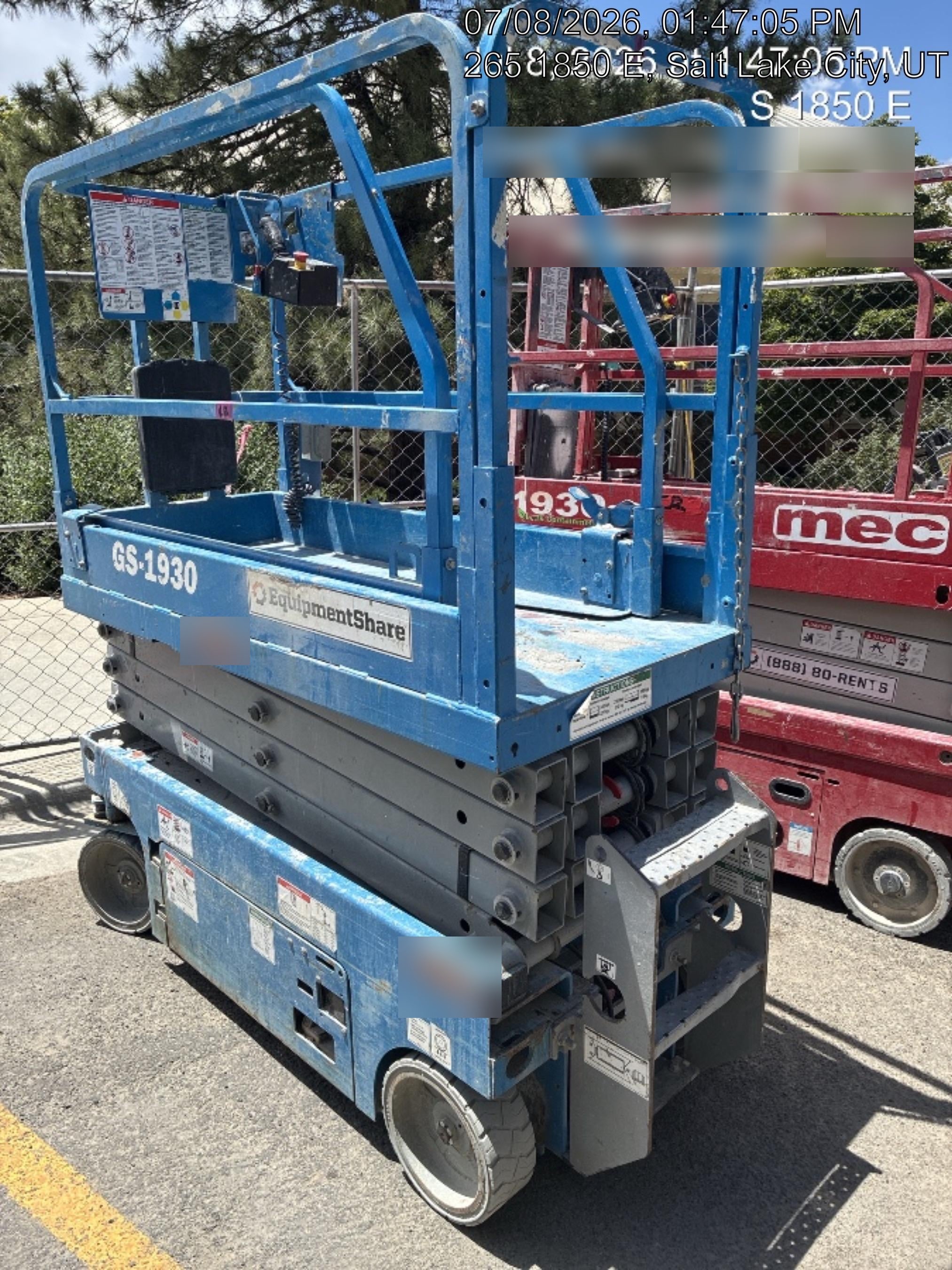 2020 Genie GS-1930 Fixed rails with chain entry gate - Pre A92.20