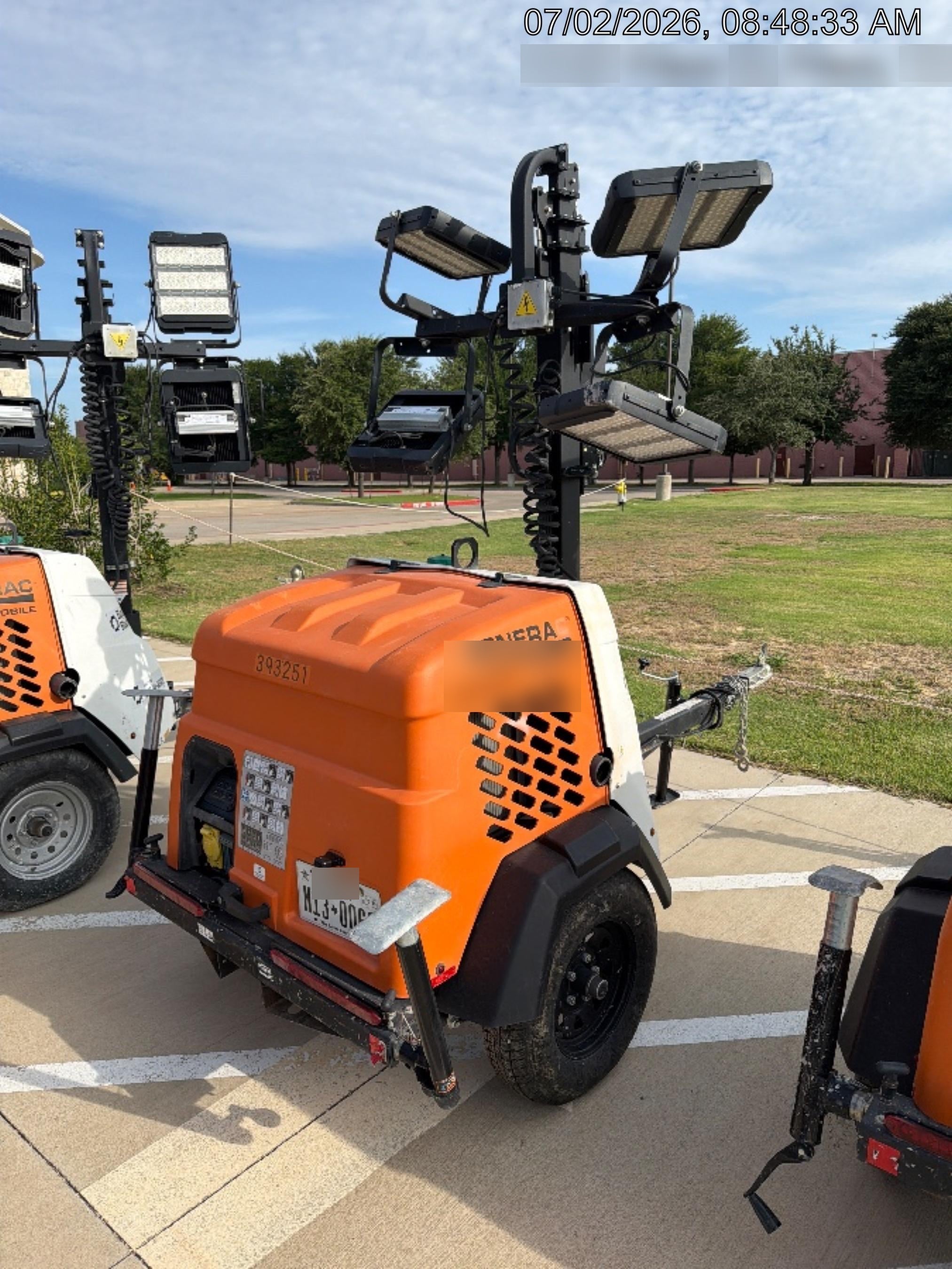 2024 Generac MLT2 Diesel, Flex Switch 120V Input, Powerzone Controller, 
(4) 320W LED Lights, 4kW Generator, 39.9 Gal Fuel Tank, 2" Ball, T3