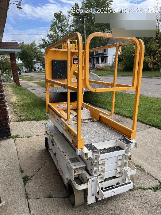 Custom Equipment HB-1430 <ul>
 <li>Hy-Brid Scissor Lift</li>
  <li>Platform capacity up to 670 lbs.</li>
  <li>Working height up to 20 ft</li>
  <li>Weighs under 1,700 lbs.</li>
  <li>Non-marking wheels </li>
</ul>