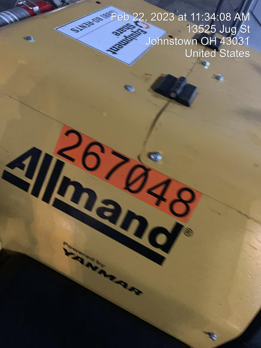 2022 Allmand NLV3GR (4) LED Light Fixture 350W, 23' Vertical Mast, 3kW Prime, Towable, ES Decals, T3