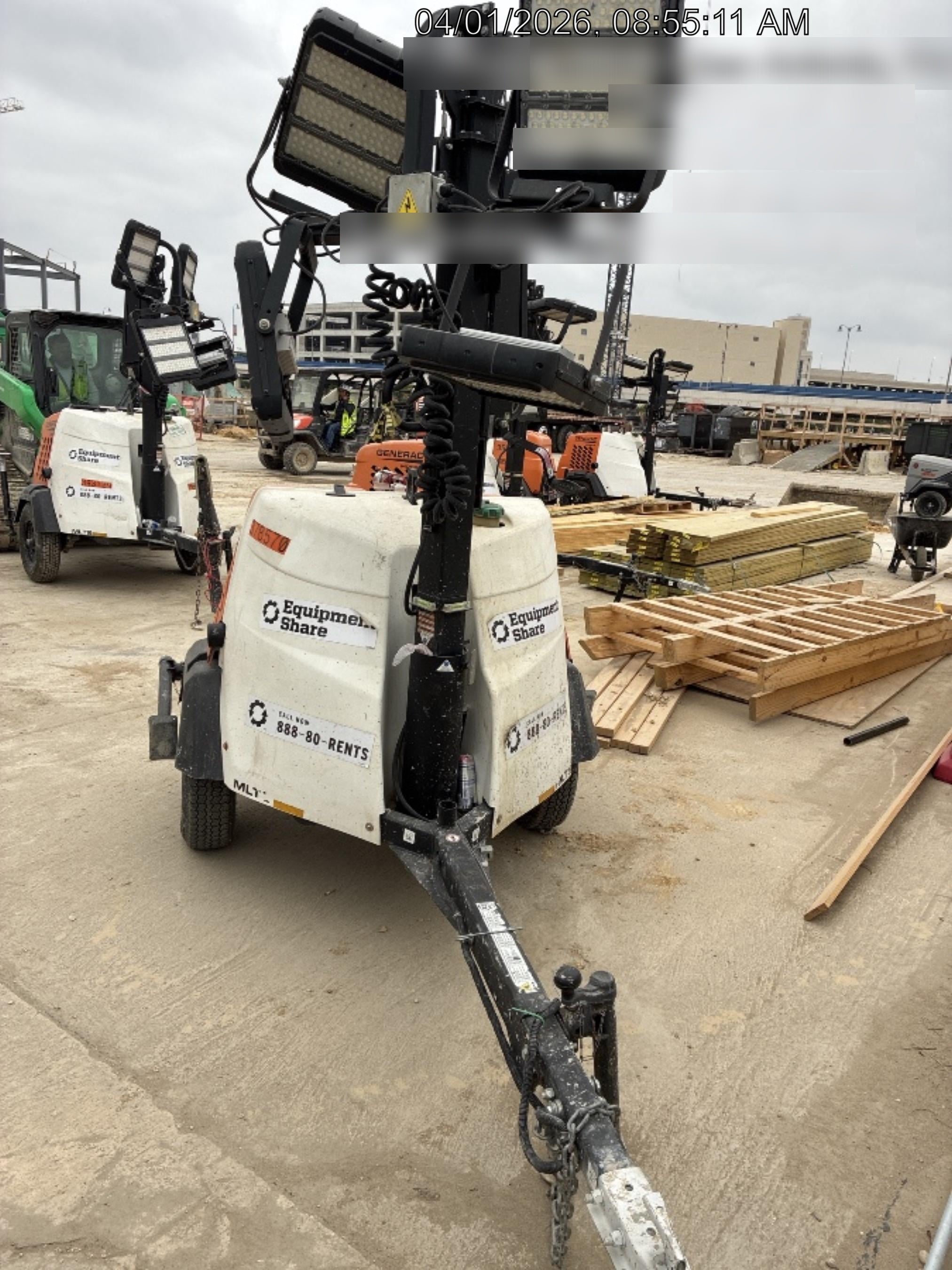 2023 Generac MLT2 Diesel, Flex Switch 120V Input, Powerzone Controller, 
(4) 320W LED Lights, 4kW Generator, 39.9 Gal Fuel Tank, 2" Ball, T3