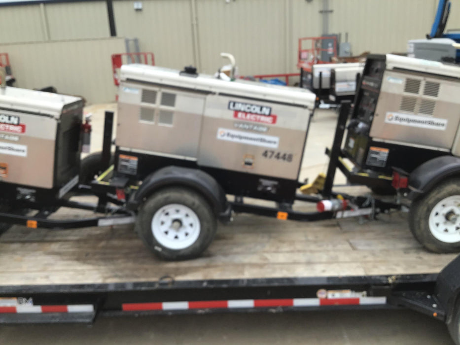 2019 Lincoln Electric Vantage 322 Ready-Pak 3, Two Wheel Trailer, Fender and Light Kit, Cable Rack