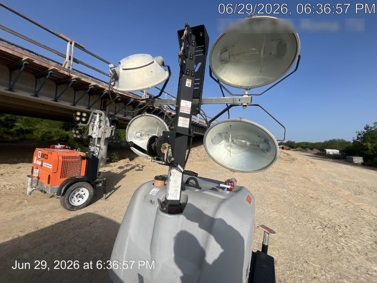2019 Wacker Neuson LTV6L-MH Mobile Light Tower w/Fuel Level Sensor Installed