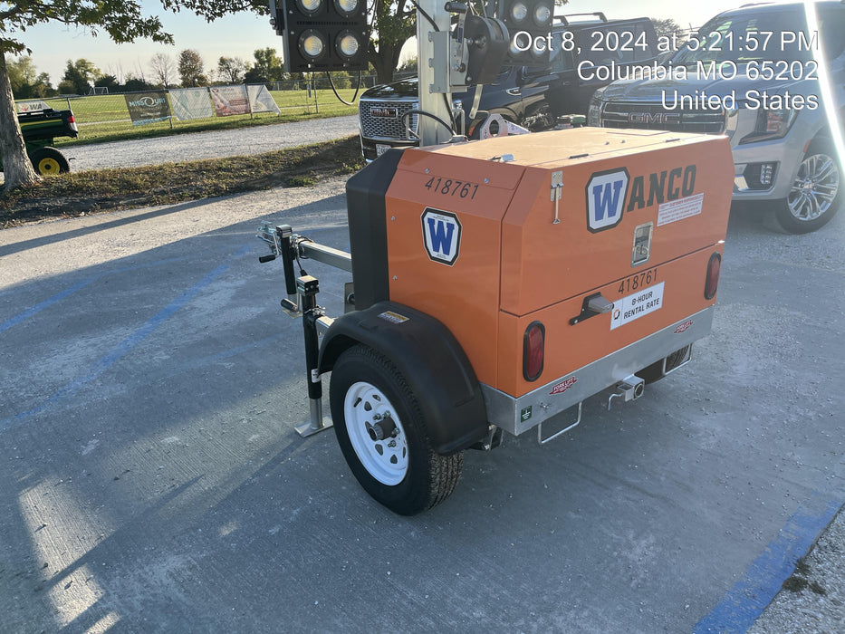 2024 Wanco WLTT-4MM4K Diesel, Deep Sea Controller, Shore Power Plug, Auto Start, (4) 350W LED Floodlights, 4kW Generator, 60 Gal Fuel Tank, 2" Ball, T3