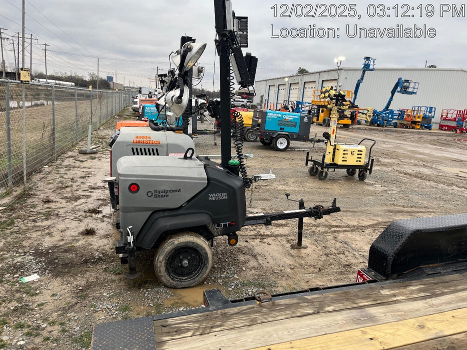 2024 Wacker Neuson LTT4 Diesel, Kohler KDW702, Deep Sea Controller, Auto Start, LED 320W, Bypass Outlet, T3